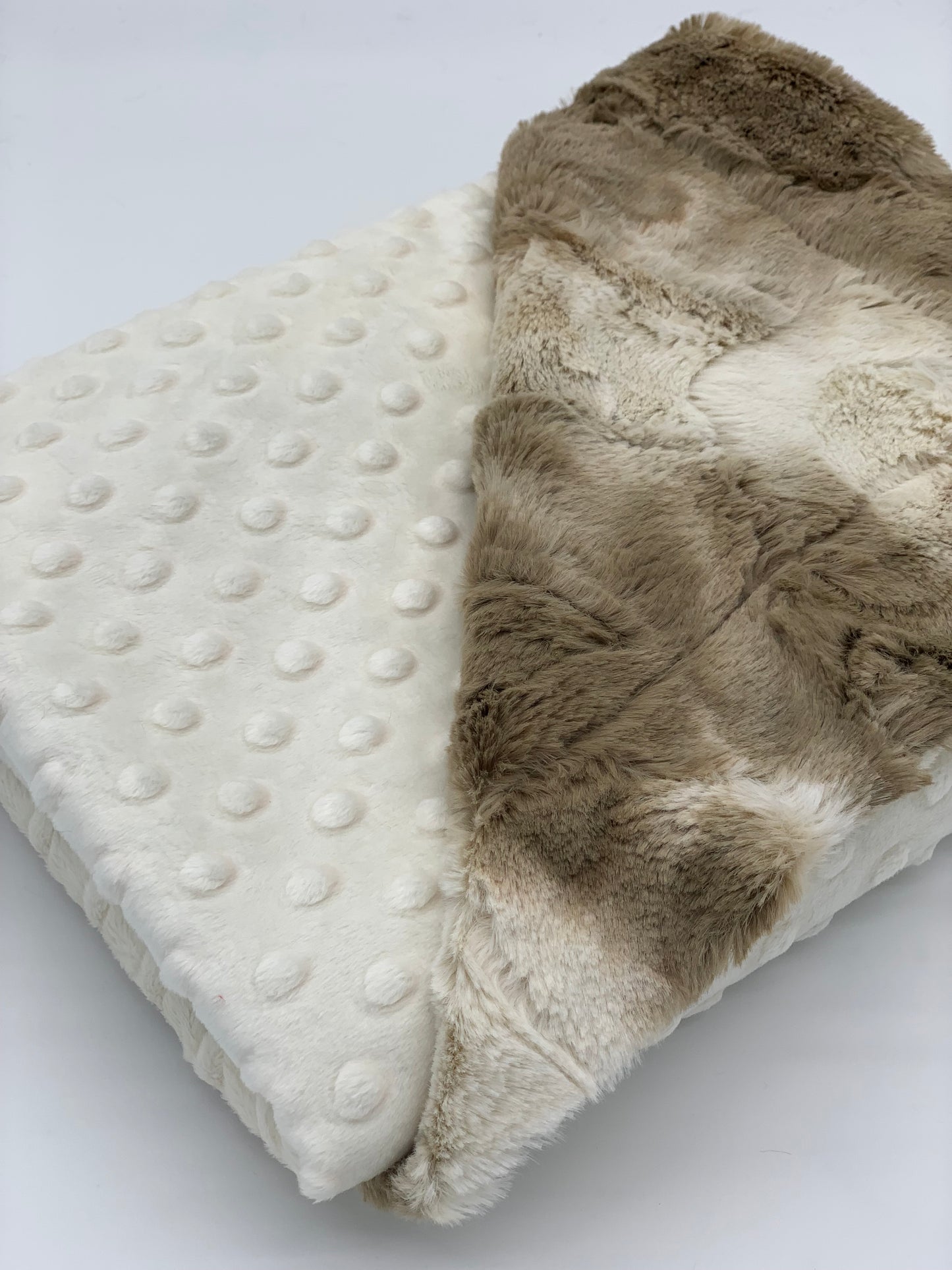 Cocoa mocha & Ivory Baby Blanket