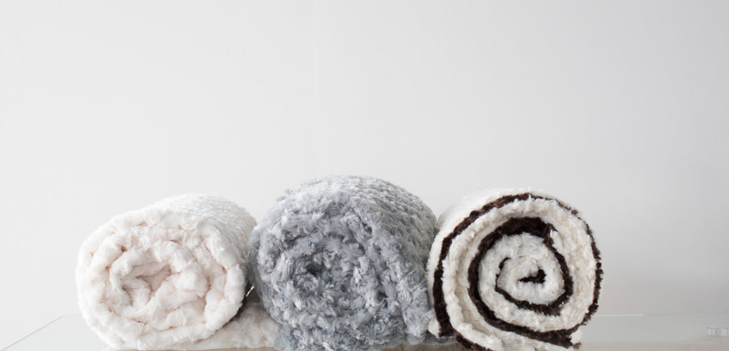 Rose Silver & Midnight Blue Blanket