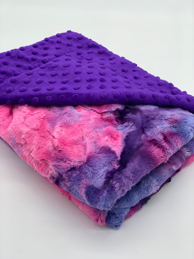 Razzle Dazzle & Purple Baby Blanket Coze Blankets