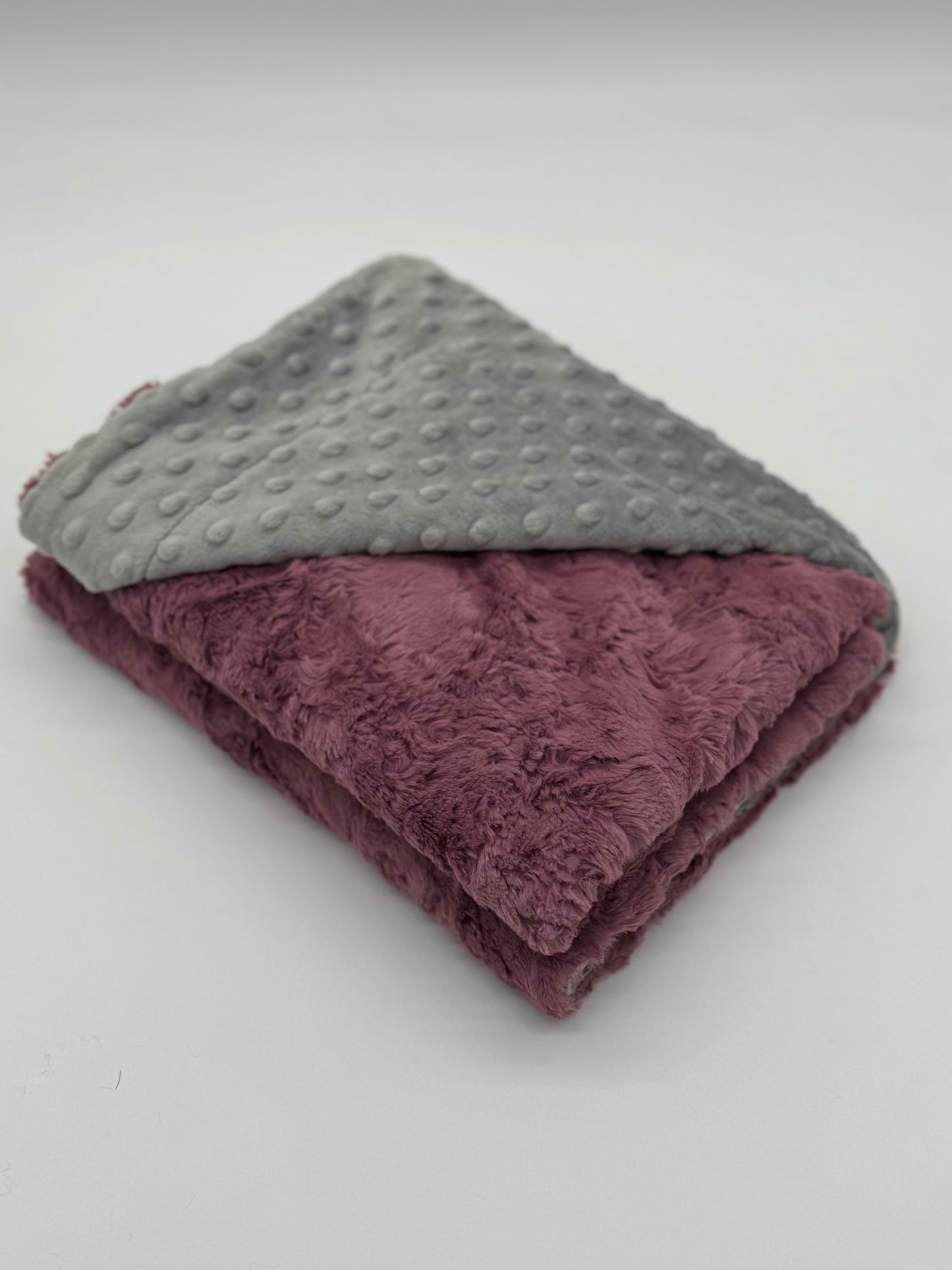 Wild Rose & Silver Baby Blanket
