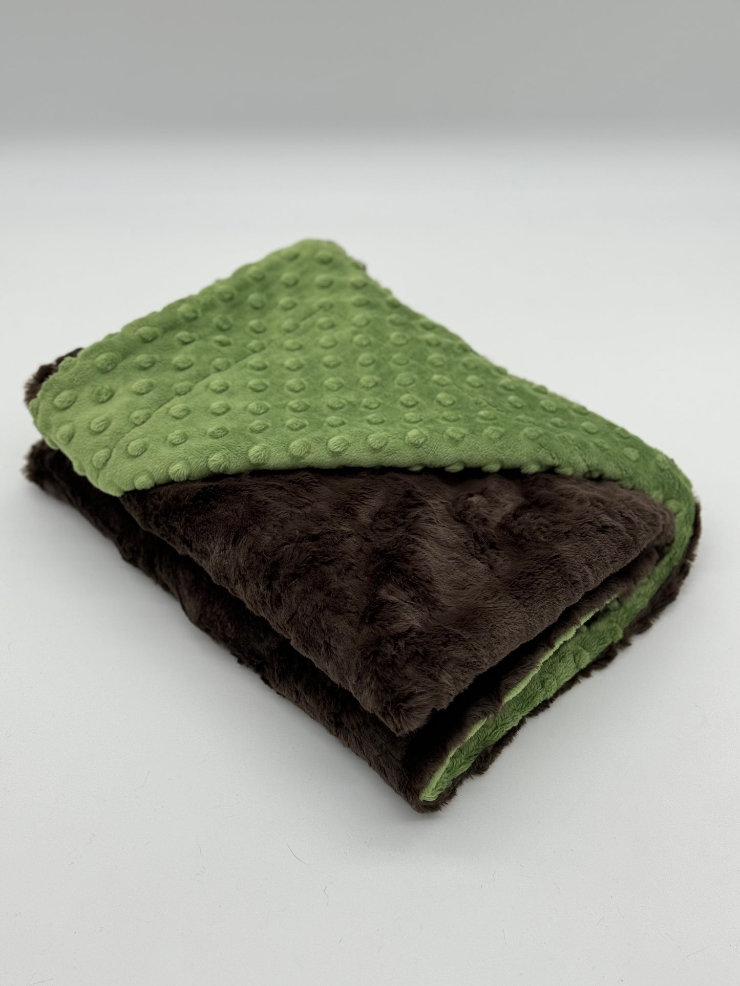 Chocolate & Olive Baby Blanket