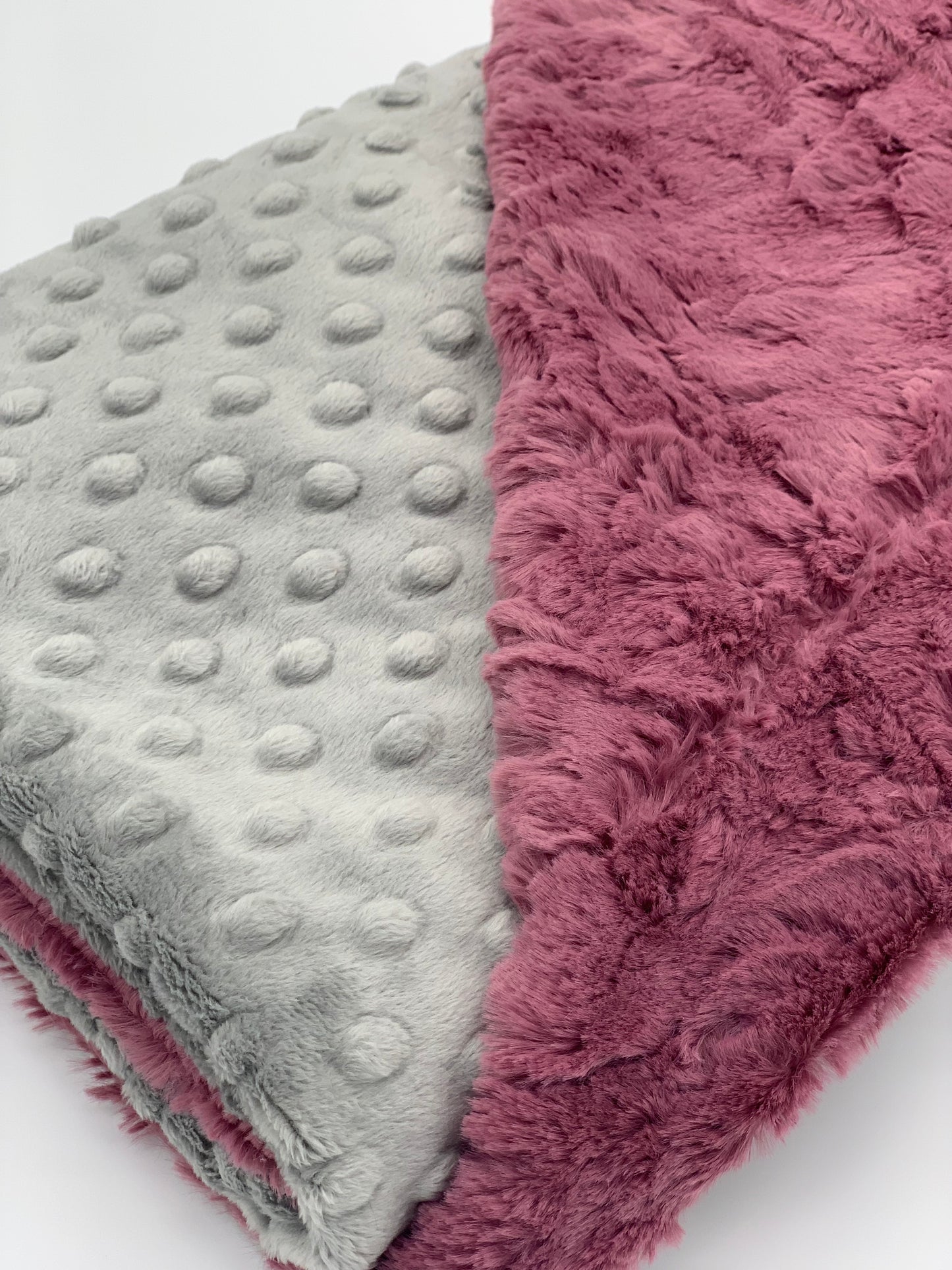 Wild Rose & Silver Baby Blanket