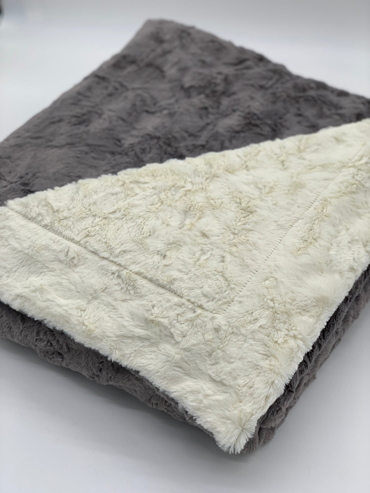 Marble Ivory & Graphite Blanket