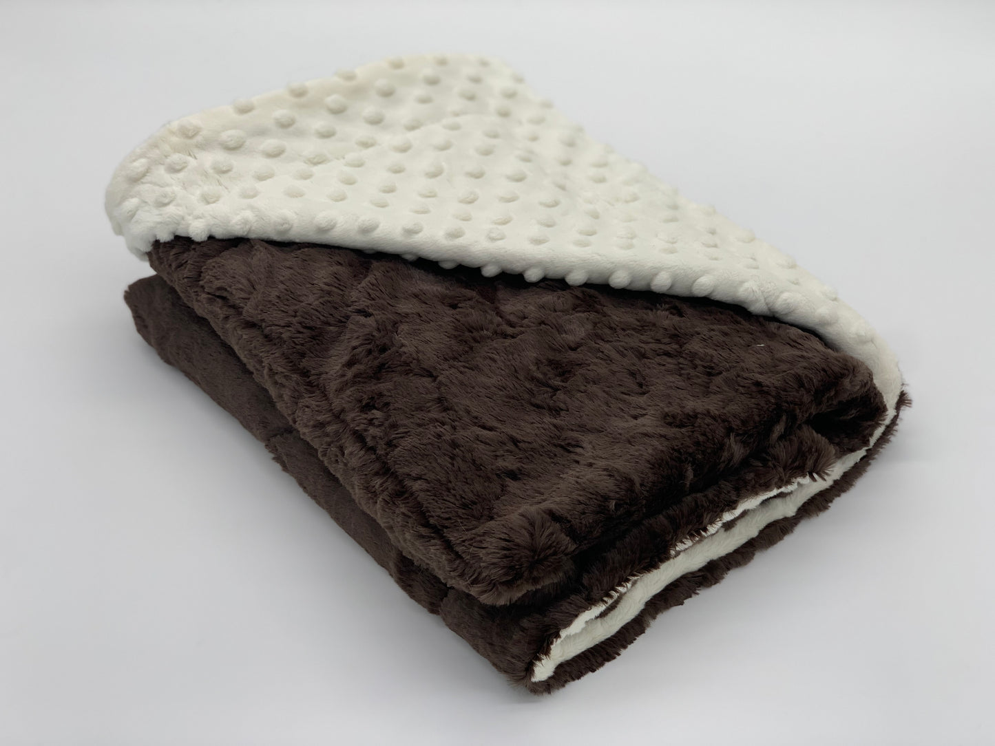 Chocolate & Ivory Baby Blanket