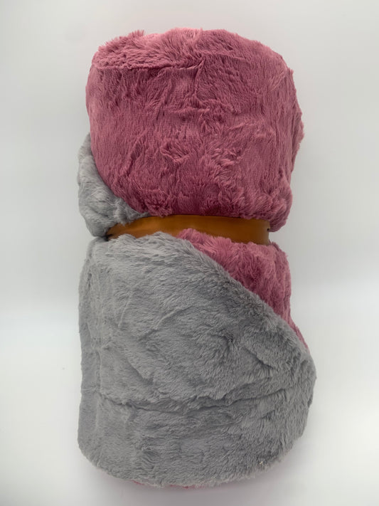 Marble Wild rose & Graphite Blanket