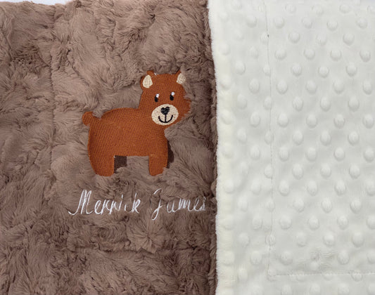 Custom Marble Baby Blanket