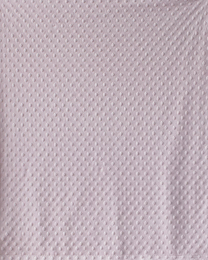 Silver & Light Pink Baby Blanket