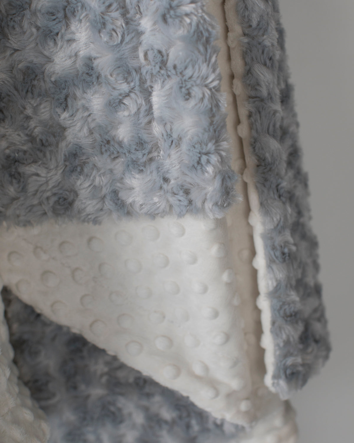 Silver & Ivory Baby Blanket