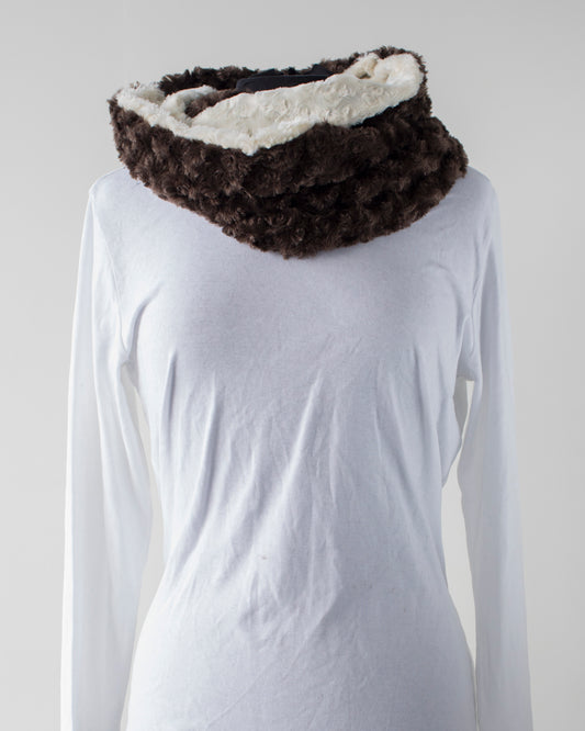 Chocolate & Cream Infinity Scarf