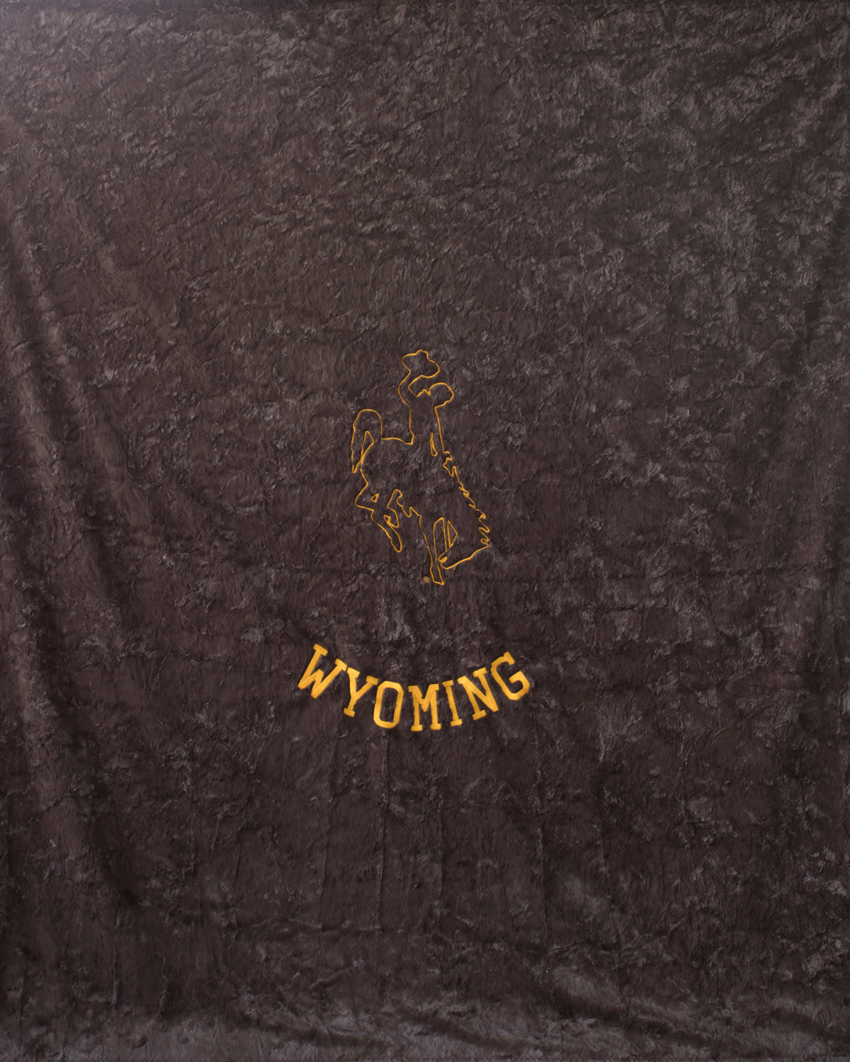 Double Chocolate Marble Wyoming Name Blanket