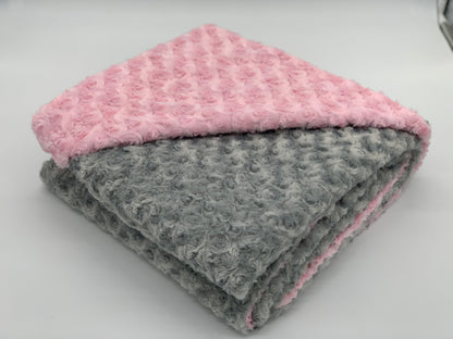 Rose Silver & Light Pink Blanket