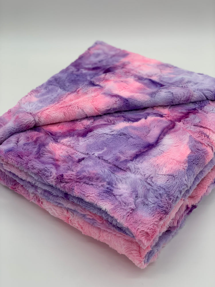 Tie dye fluffy discount blanket