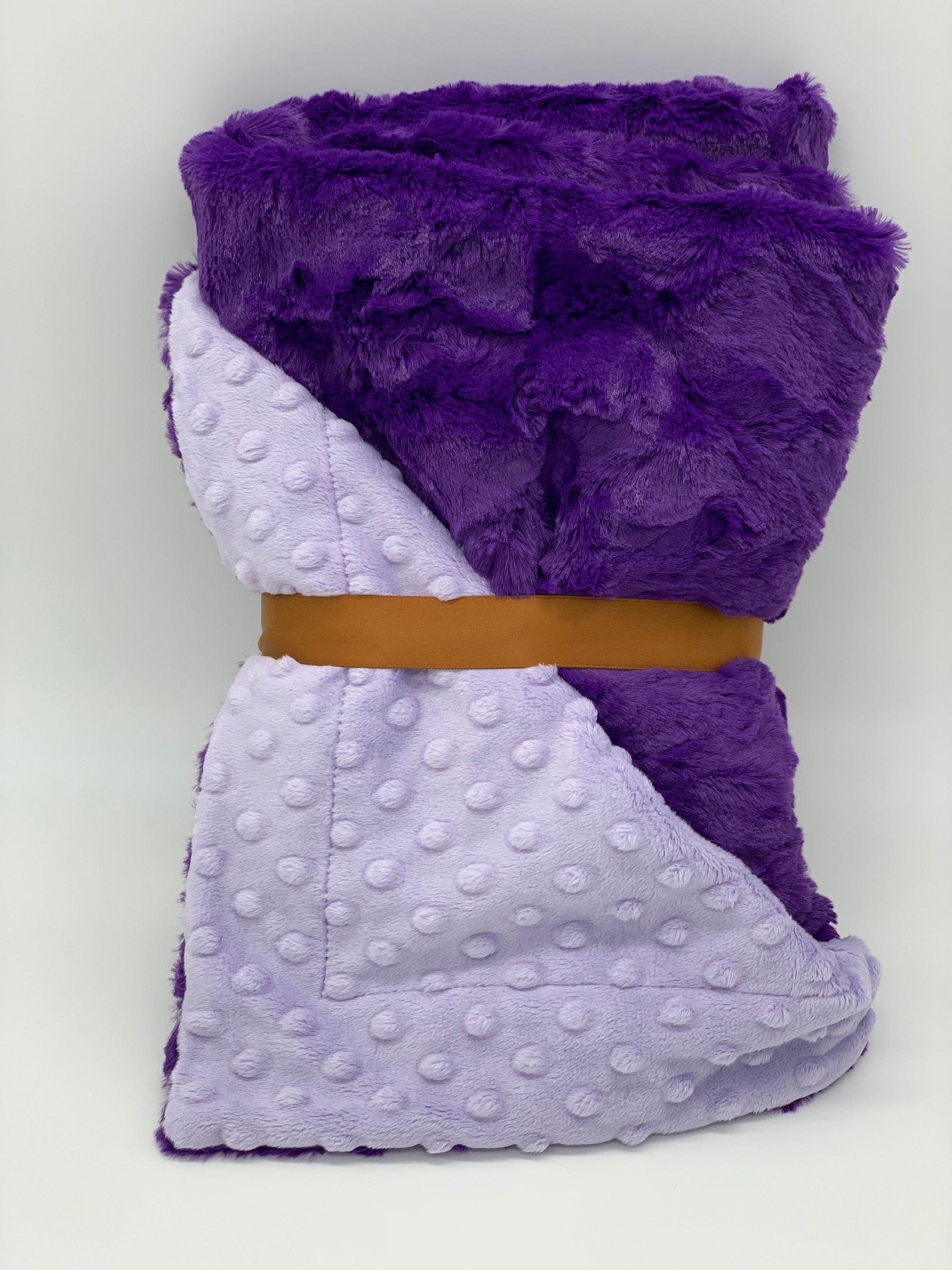 Purple crib online blanket