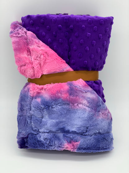 Razzle Dazzle & Purple Baby Blanket