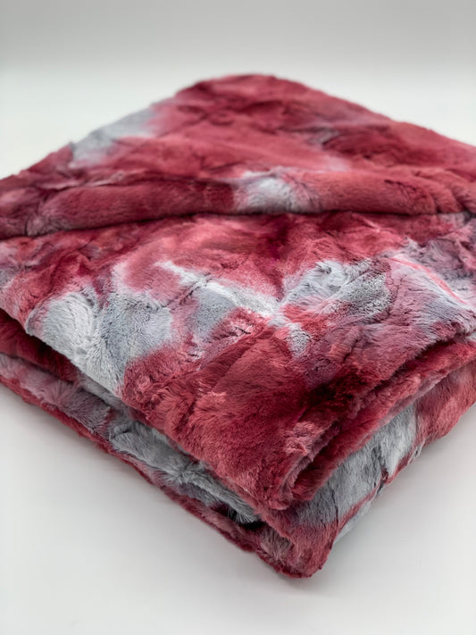 Tie-Dye Red Plum Blanket